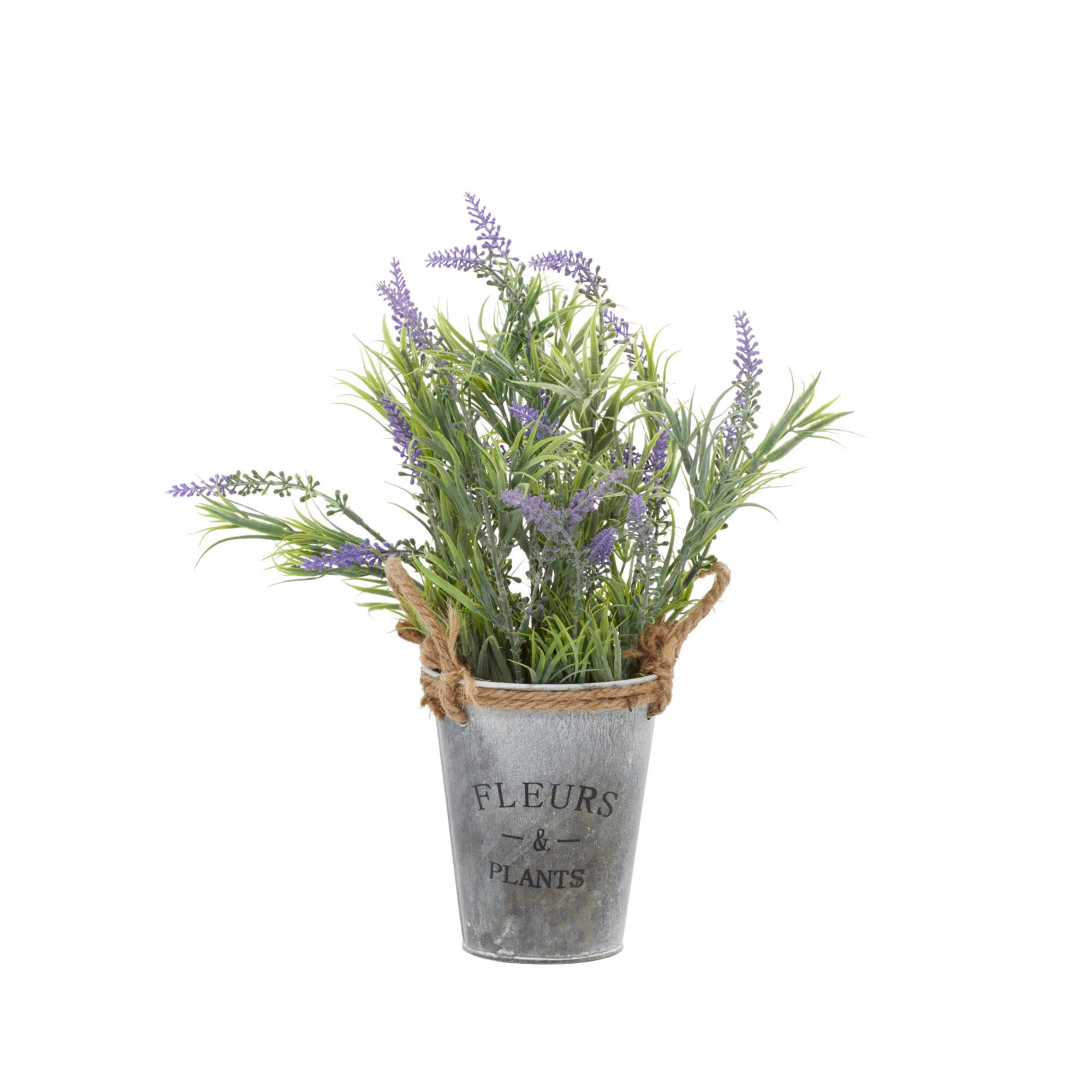 Grey Plastic Contemporary Artificial Foliage, 13" x 9" x 14"